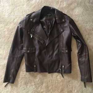 UO Members Only purple leather jacket